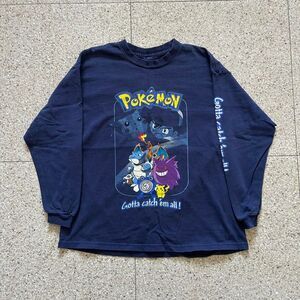 Vintage 90s Youth Pokemon Gotta Catch Em All! Long Sleeve Shirt Youth Large